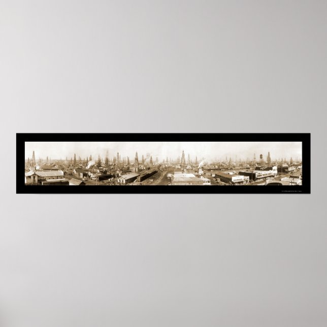 Burkburnett TX Oil Photo 1919 Poster (Framsidan)