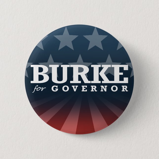 BURKE FÖR GUVERNÖR 2014 KNAPP (Framsida)