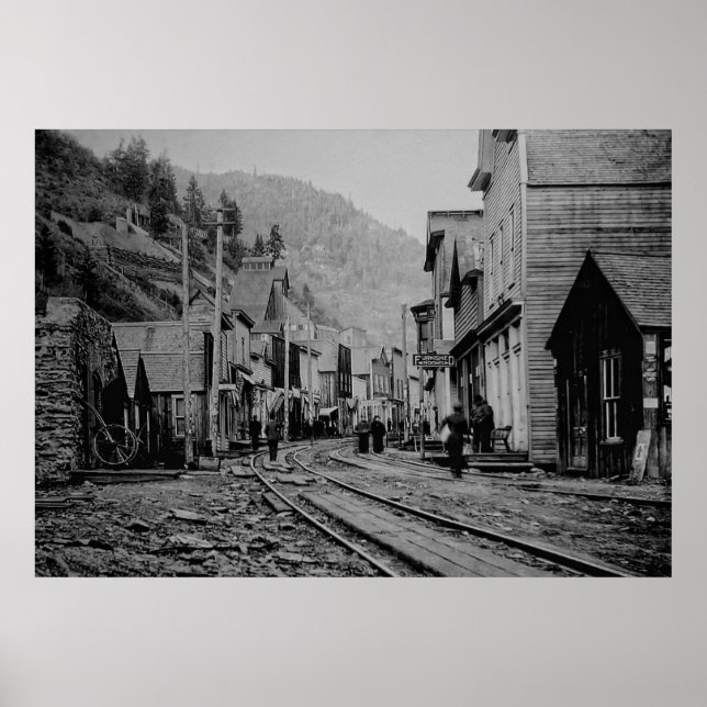 BURKE IDAHO GHOST TOWN POSTER (Framsidan)