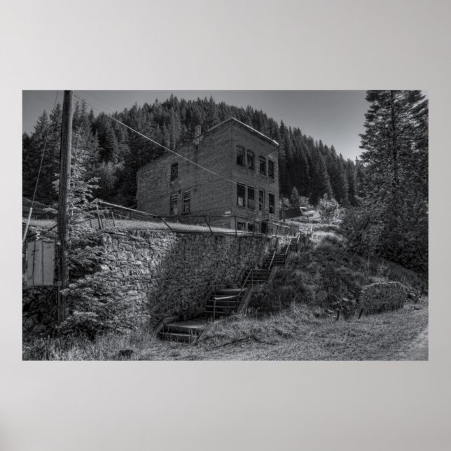 BURKE IDAHO - GRUVGHOST TOWN POSTER (Framsidan)