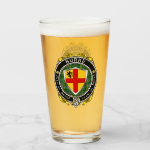 Burke Irish Shield Beer Glass Glaskopp