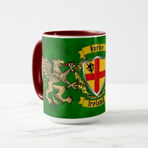Burke Irish Shield & Griffins Personlig Mugg