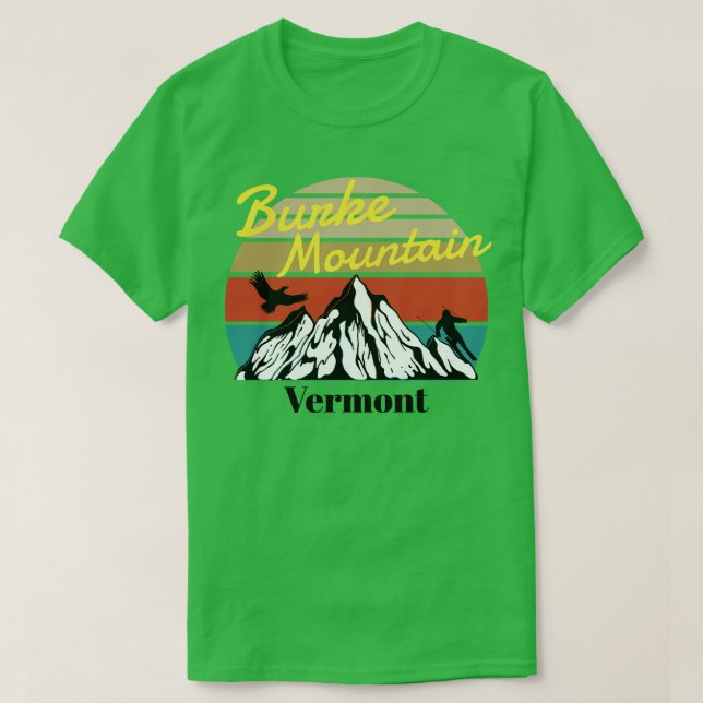 Burke Mountain ski Vermont T Shirt (Design framsida)