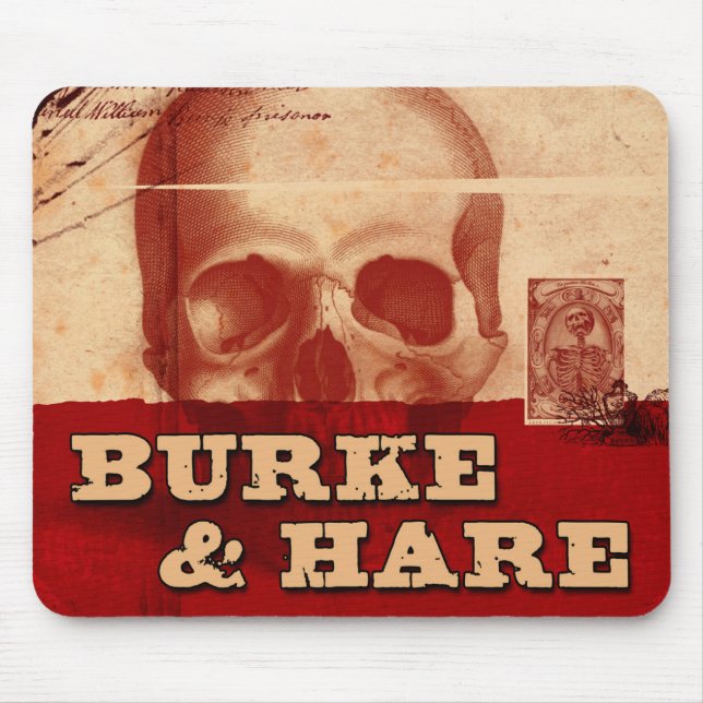 Burke- och Hare-titelmusknapp Musmatta (Framsidan)