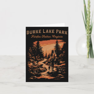 Burke Sjö Park Fairfax Station Virginia Hiking Tr Kort