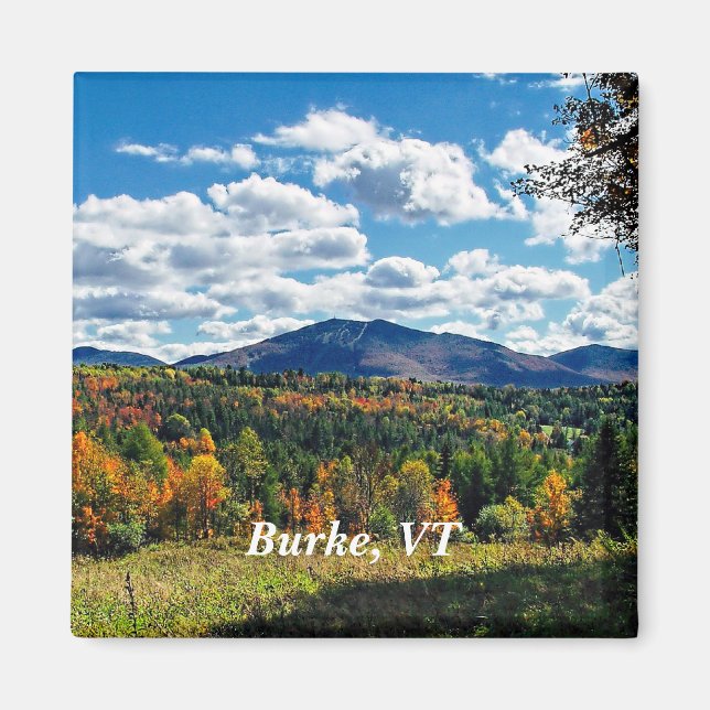 Burke, Vermont, vacker höst, Magnet (Framsidan)