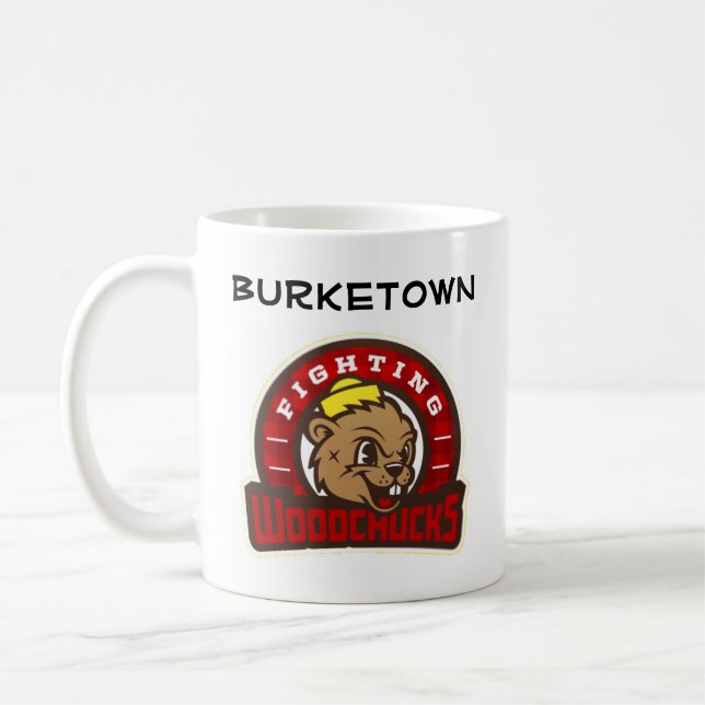 Burketown stridighetskogsmurmeldjur kaffemugg (Vänster)