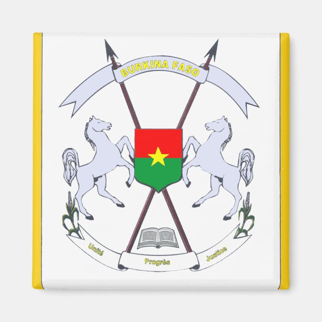burkina emblem magnet (Framsidan)