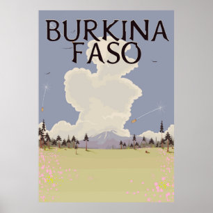 Burkina Faso-affisch för landskapsresor Poster