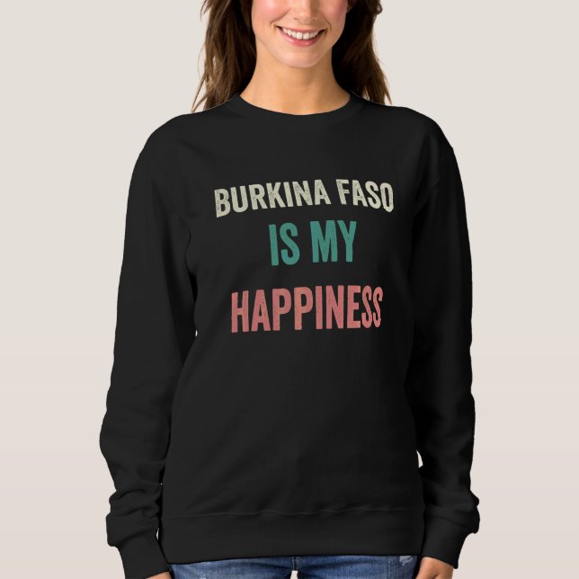 Burkina Faso Är Min Lycka   T Shirt (Framsida)