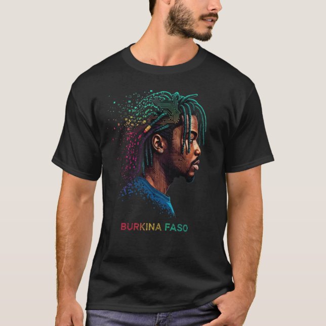 Burkina_Faso_Digital_Roots_Future_Vision. T Shirt (Framsida)