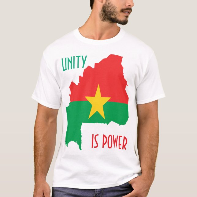 BURKINA FASO, ENHETEN ÄR KRAFT T SHIRT (Framsida)
