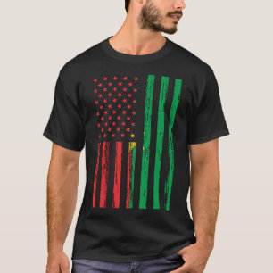 Burkina Faso Flagga America US Det finns i mitt DN T Shirt
