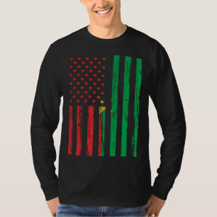 Burkina Faso Flagga Amerika US Det är i mitt DNA f T Shirt