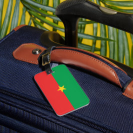 Burkina Faso flagga Bagagebricka