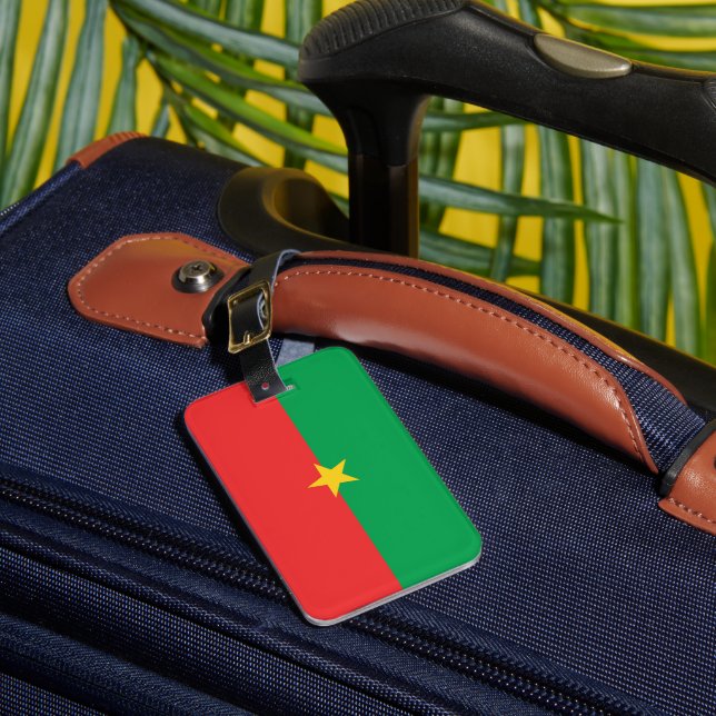 Burkina Faso flagga Bagagebricka (Framsida Insitu 1)