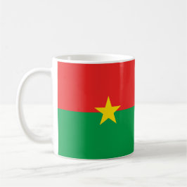Burkina Faso Flagga Ceramic Mugg
