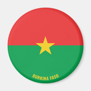Burkina Faso Flagga Charming Patriotic Magnet