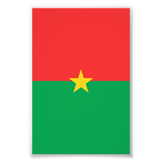 Burkina Faso flagga Fototryck (Framsidan)
