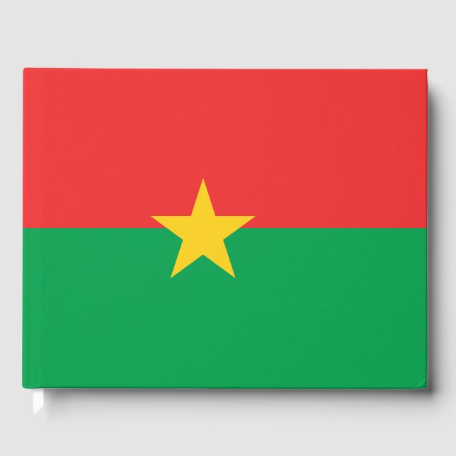 Burkina Faso flagga Gästböcker (Framsida)