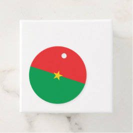 Burkina Faso flagga Gåvor Etiketter