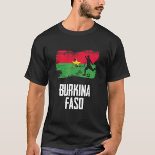 Burkina Faso Flagga Jersey Burkinese Ocer Team Bur T Shirt