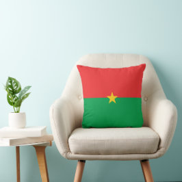 Burkina Faso flagga Kudde