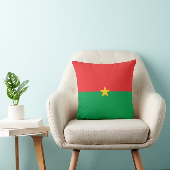 Burkina Faso flagga Kudde (Stol)