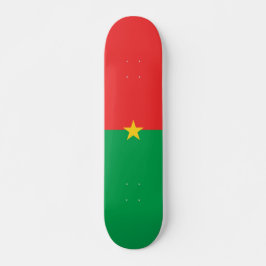 Burkina Faso flagga Mini Skateboard Bräda 18,5 Cm