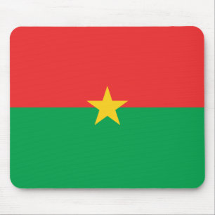 Burkina Faso flagga Mousepad Musmatta