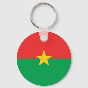 Burkina Faso Flagga Nyckelring