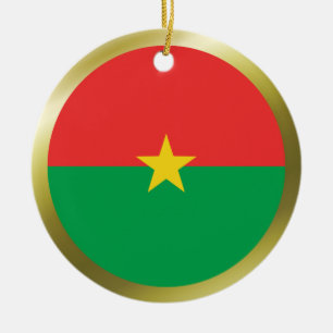 Burkina Faso Flagga Ornament