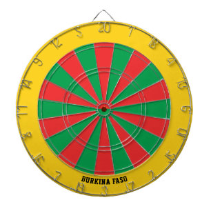 Burkina Faso Flagga Patriots Bullseye Darttavla
