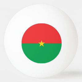 Burkina Faso flagga Pingisboll