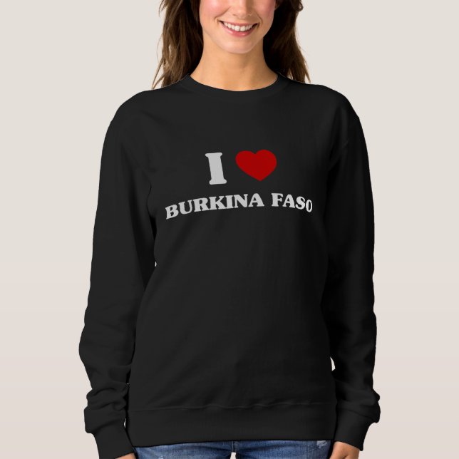 Burkina Faso I Heart Burkina Faso Souvenir Love Bu T Shirt (Framsida)