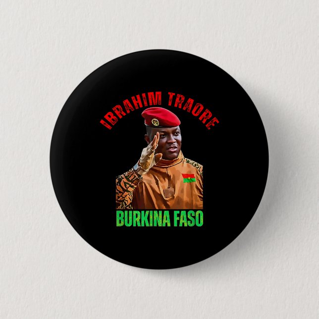 Burkina Faso- Ibrahim Traoré Thomas Sankara Knapp (Framsida)