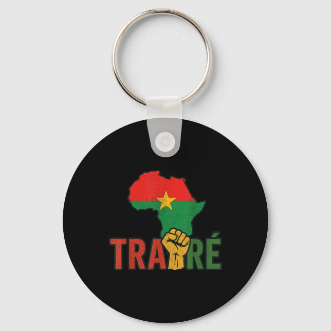 Burkina Faso-ibrahim Traoré _ Thomas Sankara Nyckelring (Framsida)