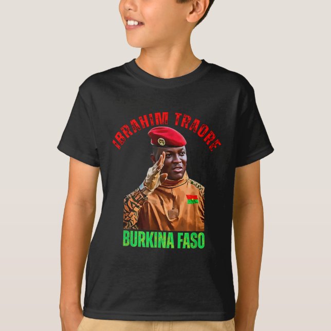 Burkina Faso- Ibrahim Traoré Thomas Sankara T Shirt (Framsida)