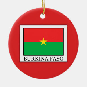 Burkina Faso Julgransprydnad Keramik