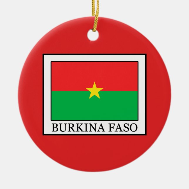 Burkina Faso Julgransprydnad Keramik (Framsidan)