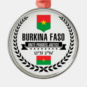 Burkina Faso Julgransprydnad Metall