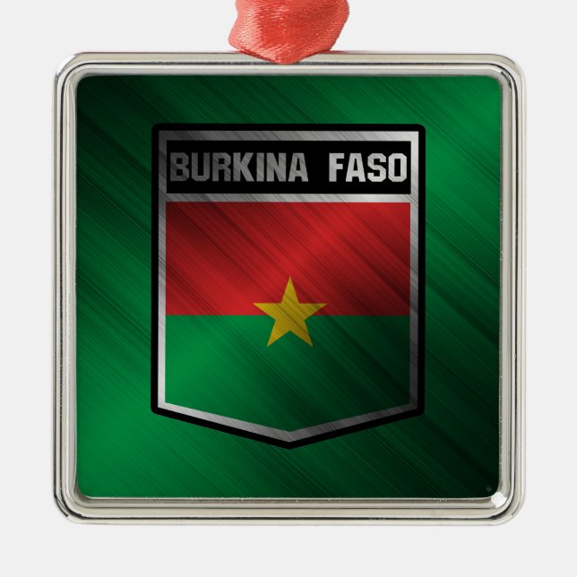 Burkina Faso Julgransprydnad Metall (Framsidan)
