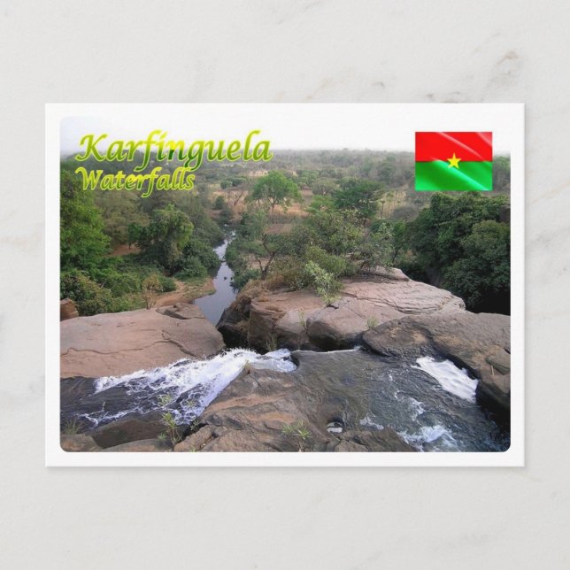 Burkina Faso - Karfinguela Waterfalls - Vykort (Framsida)