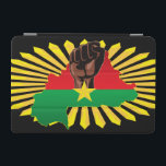 Burkina Faso Karta, Flagga och Revolution Fist iPad Mini Skydd<br><div class="desc">Burkina Faso karta med sin Flagga och en symbolisk Revolution Fist som representerar makt,  Stiga upp,  motstånd,  frihetskamp,  på Abstrakt Bright Sol Rays. Original Vector Illustration Copyright BluedarkArt ChameleonArt.</div>