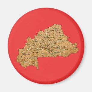 Burkina Faso Kartmagnet Magnet