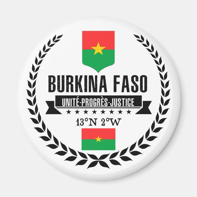 Burkina Faso Magnet (Framsidan)
