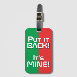 Burkina Faso National Flagga Funny Patriotic Bagagebricka