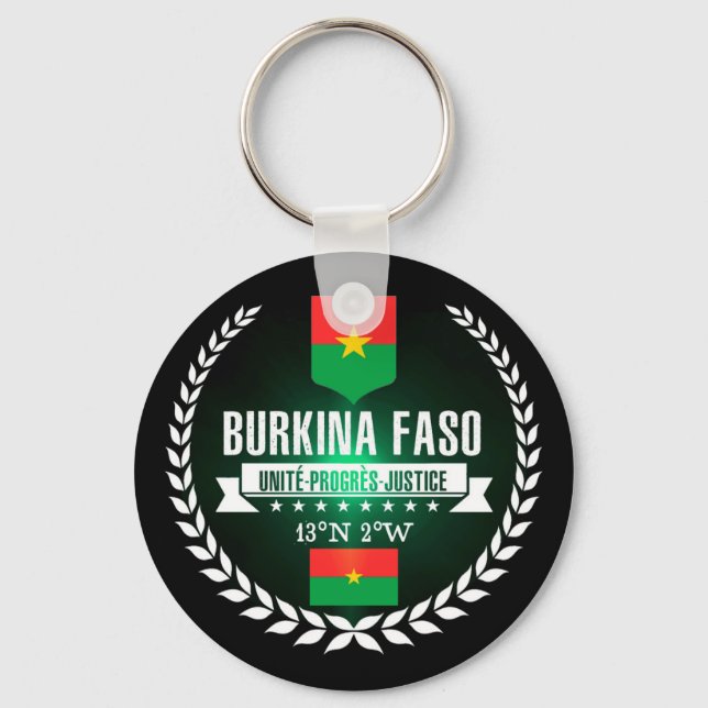 Burkina Faso Nyckelring (Framsida)