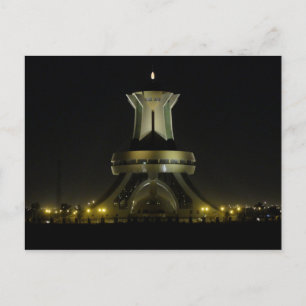 Burkina Faso - Ouagadougou - Monument på natten Vykort