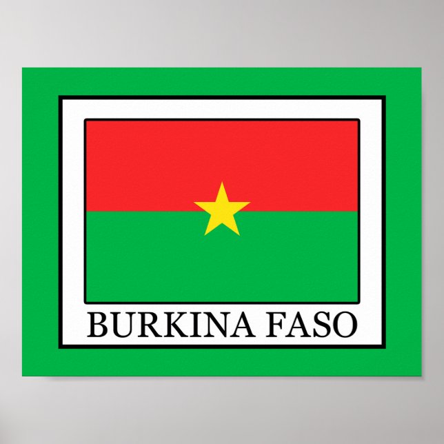 Burkina Faso Poster (Framsidan)